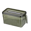 PET transparent refrigerator storage box with handle, fresh-keeping box, vegetable and fruit storage box, freezer box Item Picture